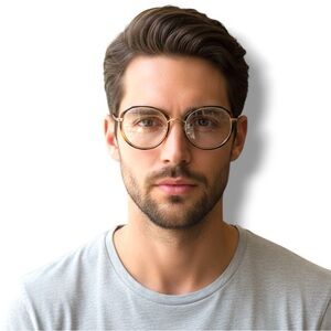 Linda Farrow Angular Round Optical Glasses In Tortoiseshell & Gold LFL630 C2